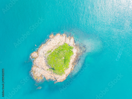 Aerial photography of Shuangyue Bay Island in Huizhou, Guangdong photo