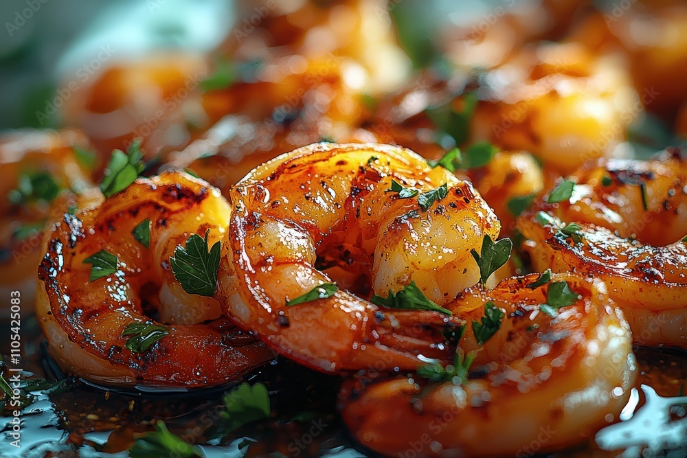 Grilled Shrimps with Herbs and Spices Grilled Shrimps with Herbs and Spices