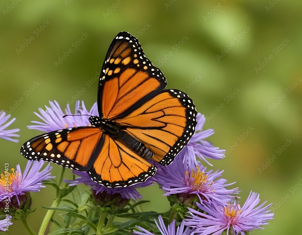 monarch butterfly on flower nature concept monarch butterfly on flower nature concept