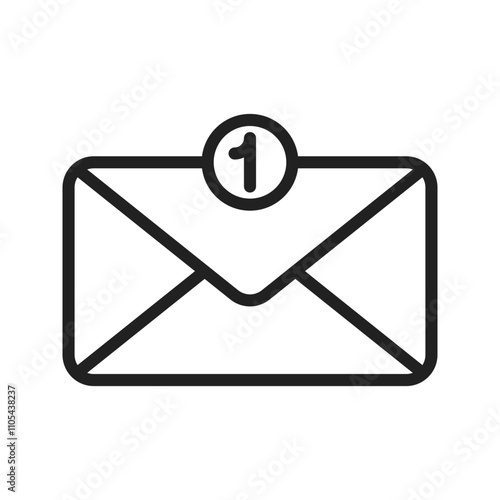 Email Icon vector image. Suitable for use on web apps, mobile apps, and print media