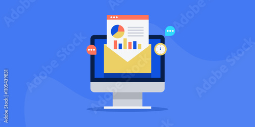 Daily business and financial report on electronic mail.