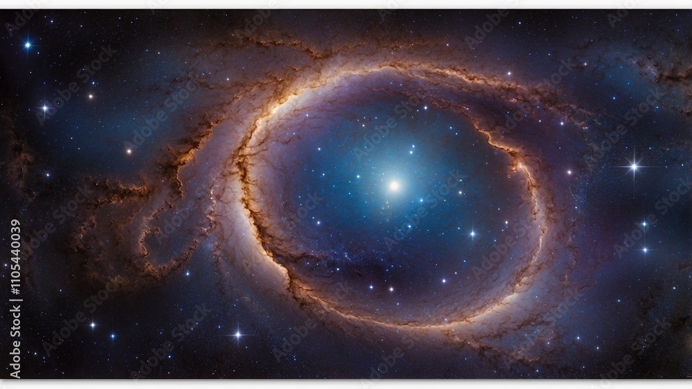 Obraz premium Cosmic Tapestry: A Celestial Symphony of Stardust and Starlight.