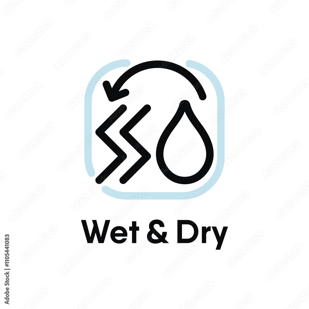 Wet and Dry information sign Wet and Dry information sign