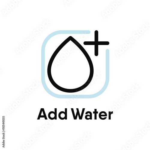 Add Water information sign
