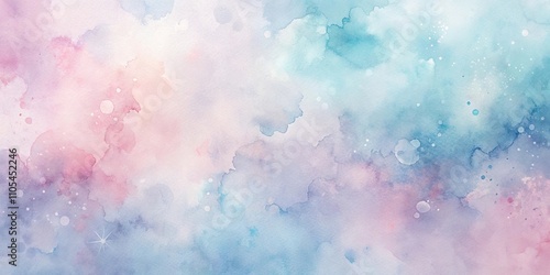 Pastel Watercolor Sky Dreamy Abstract Background for Design Projects