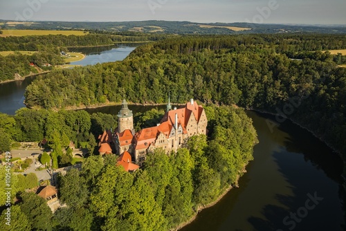 Czocha medieval castle in Lower Silesia in Poland.