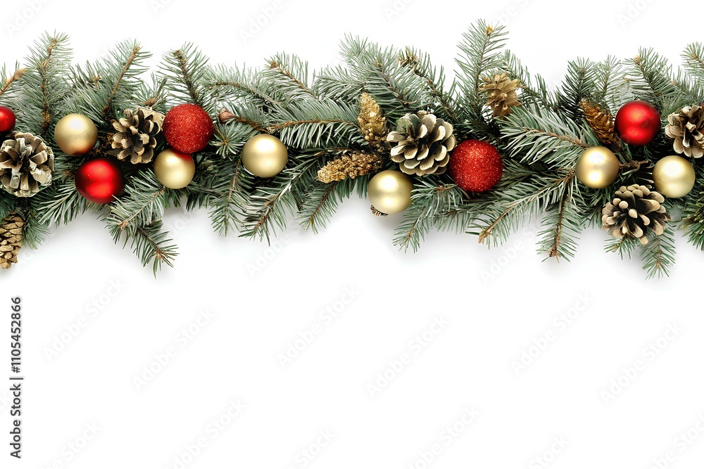 Christmas decoration on white background Christmas decoration on white background