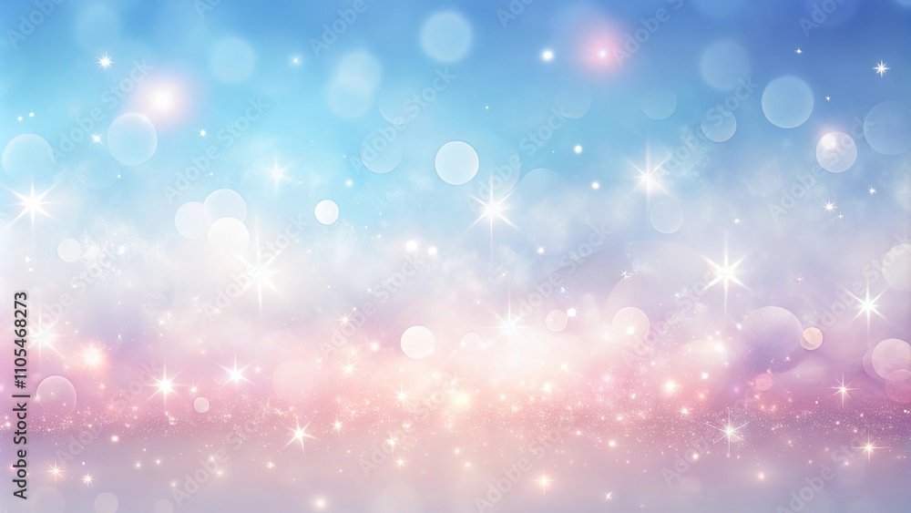 Pastel Sky with Sparkling Lights and Glimmering Dust Background Pastel Sky with Sparkling Lights and Glimmering Dust Background