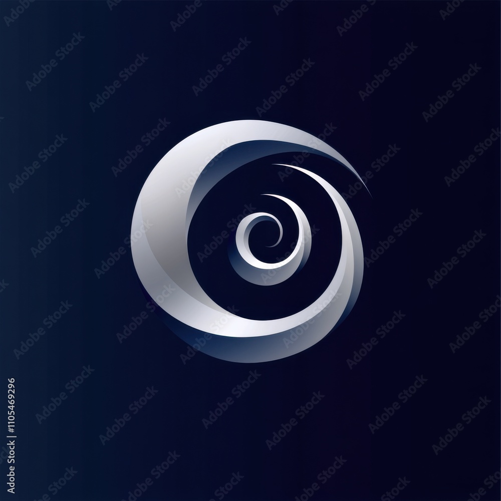 Elegant Tech Innovation Logo Concept in Navy Blue Elegant Tech Innovation Logo Concept in Navy Blue