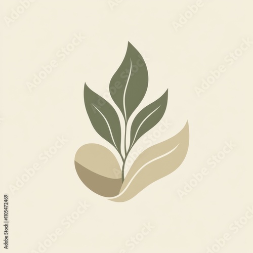 Elegant Olive Leaf Logo for Sustainable Luxury Brands