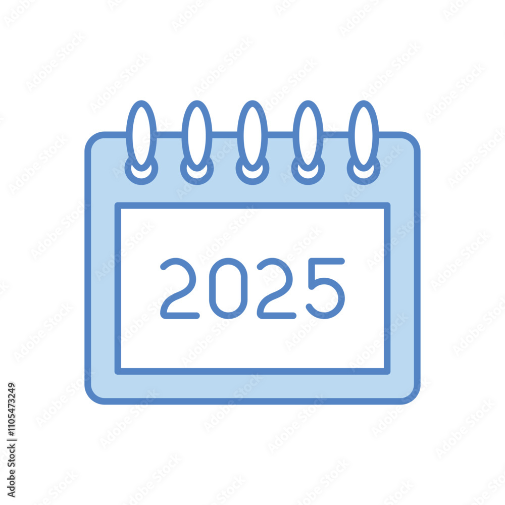 2025 Calendar vector icon 2025 Calendar vector icon
