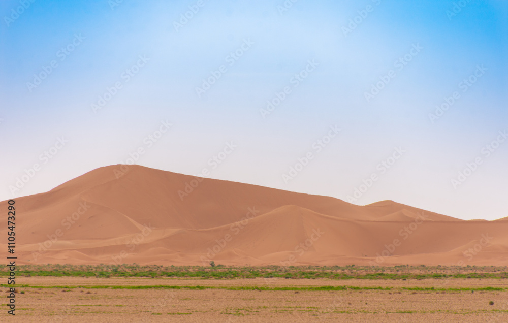 Fototapeta premium View of the Magnificent Landscape of the Sahara Desert in Morocco