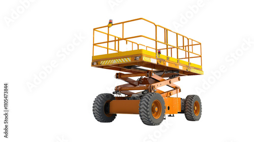 Scissor lift, isolated