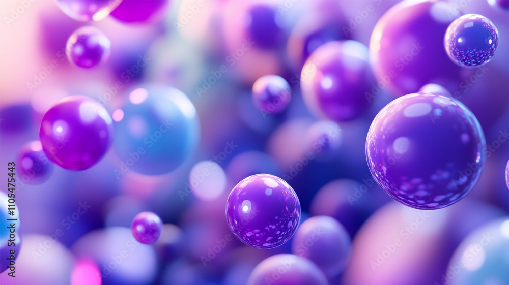 Colorful floating spheres create a mesmerizing abstract pattern in a vibrant atmosphere Colorful floating spheres create a mesmerizing abstract pattern in a vibrant atmosphere