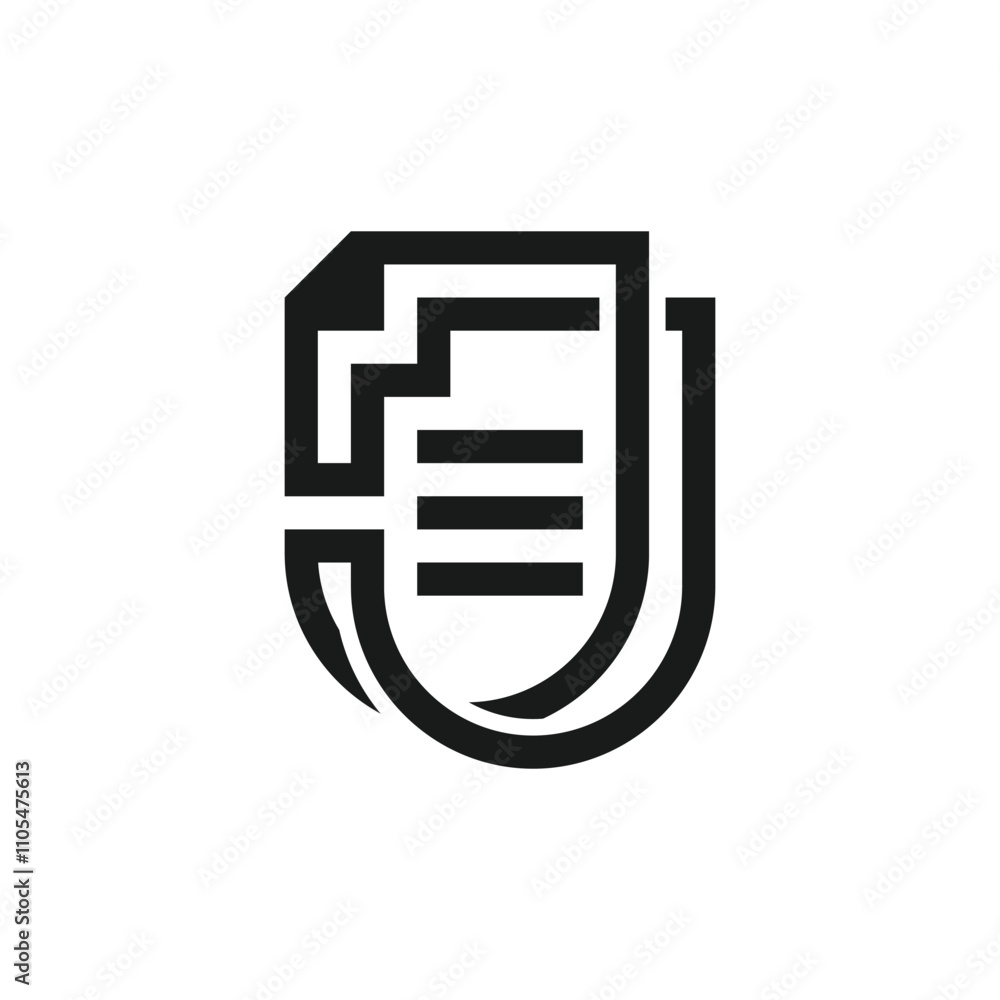 letter J document book logo design inspiration letter J document book logo design inspiration
