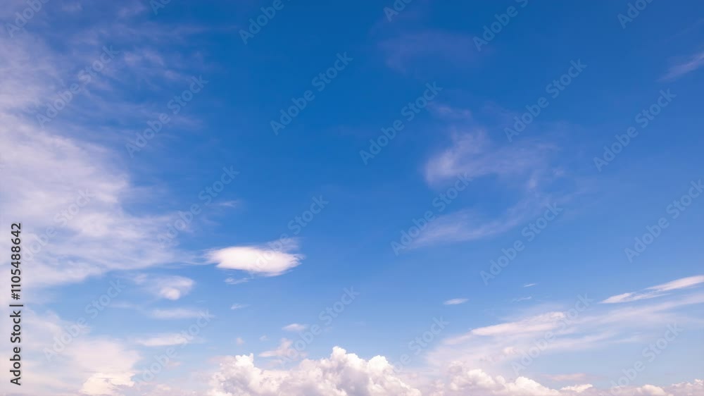 Captivating timelapse stock video of clear blue skies,Panoramic view of clear blue sky and clouds, Blue sky background with tiny clouds. White fluffy clouds in the blue sky. Captivating timelapse stock video of clear blue skies,Panoramic view of clear blue sky and clouds, Blue sky background with tiny clouds. White fluffy clouds in the blue sky.