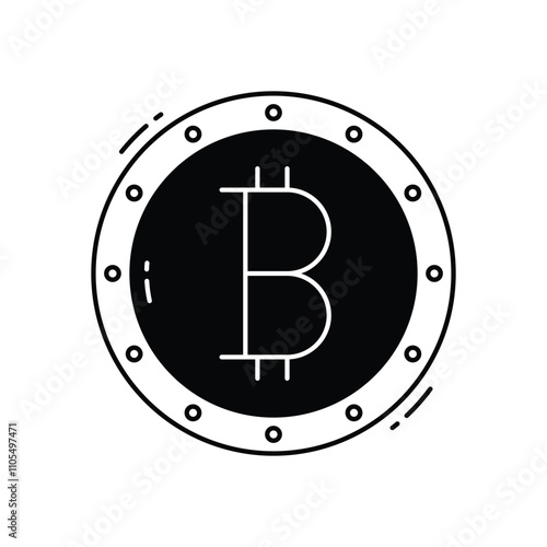 bitcoin vector icon