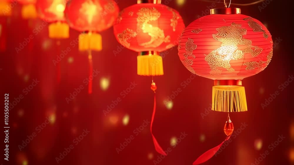 A bunch of red lanterns hanging from the ceiling A bunch of red lanterns hanging from the ceiling