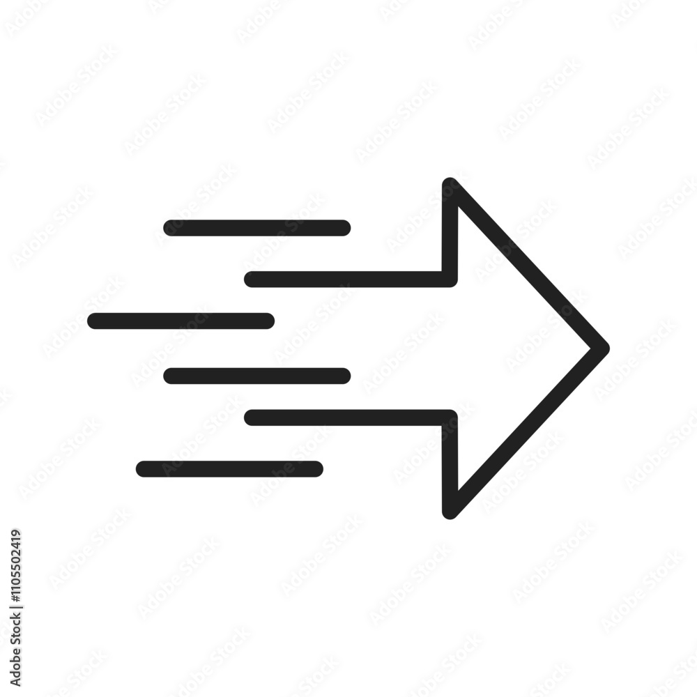 Motion Icon vector image. Suitable for use on web apps, mobile apps, and print media. Motion Icon vector image. Suitable for use on web apps, mobile apps, and print media.