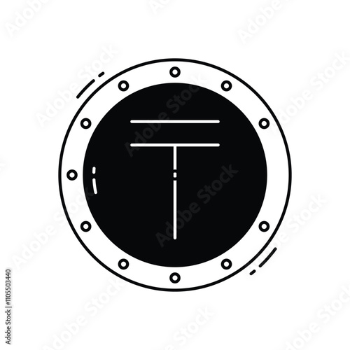 tenge vector icon