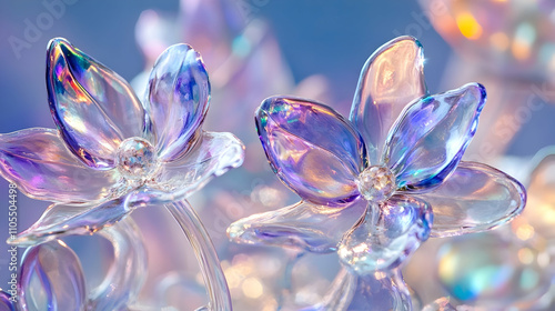 Dreamy Rainbow Pansy Flowers 