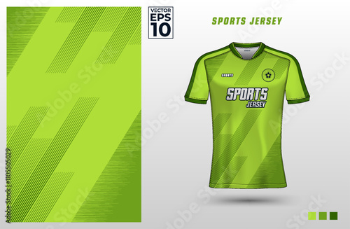 T-shirt sport design template for soccer, badminton, or volleyball jersey. Sport uniform in front view. Tshirt mock up for sport club. Vector Illustration