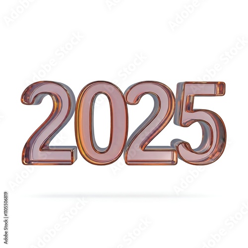 Futuristic 2025 with Transparent Elegance