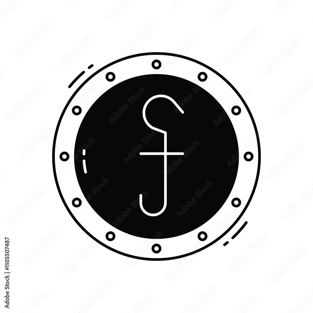 Cambodian riel vector icon Cambodian riel vector icon