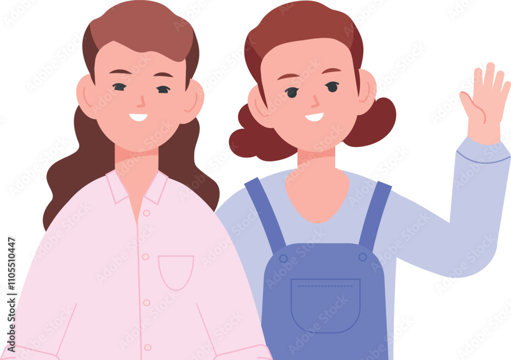 Two sisters together. Girls portrait. Female siblings Two sisters together. Girls portrait. Female siblings