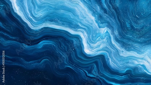 Abstract Wavy Blue Background