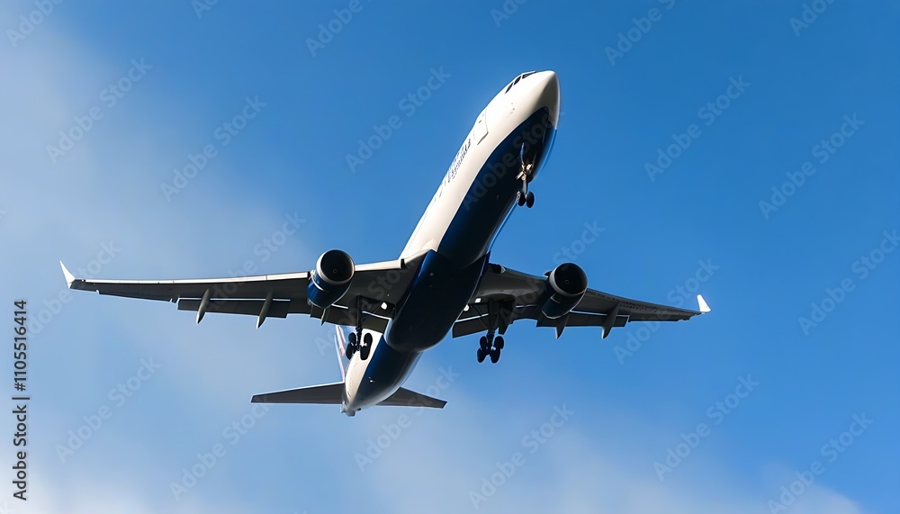 Obraz premium A masterpiece under flight, showcasing the elegance of aircraft.