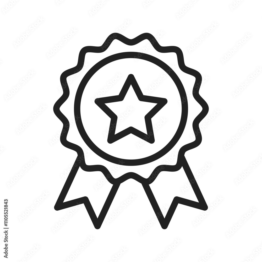 Excellence icon vector image. Suitable for use on web apps, mobile apps, and print media. Excellence icon vector image. Suitable for use on web apps, mobile apps, and print media.