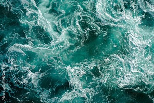 Photo of Waves of water of the river and the sea. Background texture for backdrops or mapping