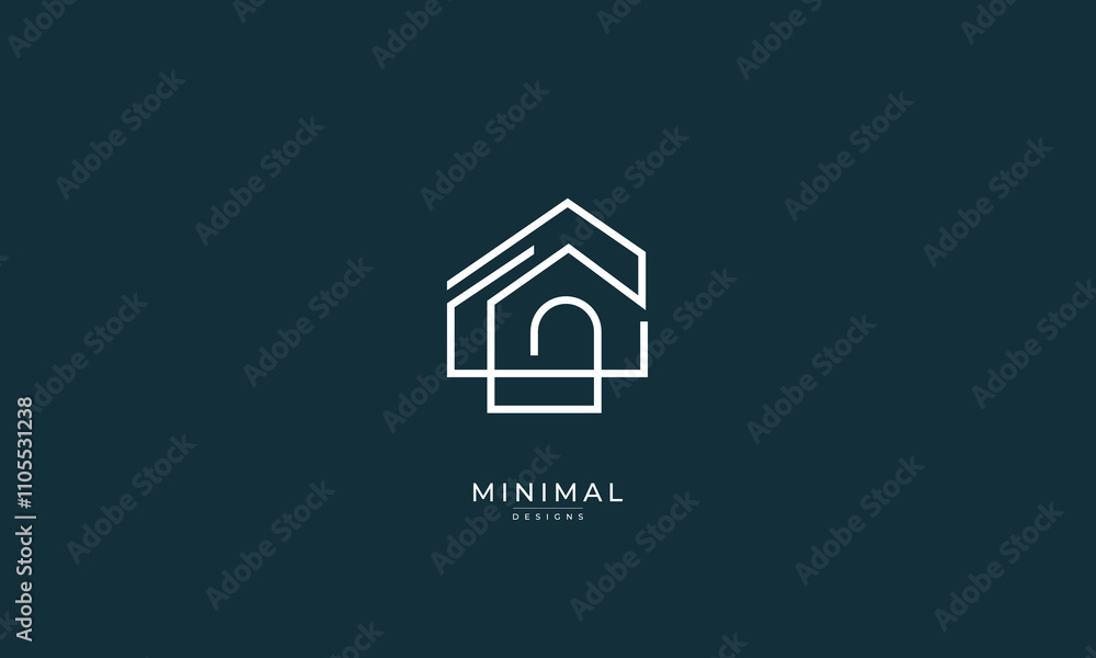 A line art icon logo of a modern house or home / real estate business
A line art icon logo of a modern house or home / real estate business