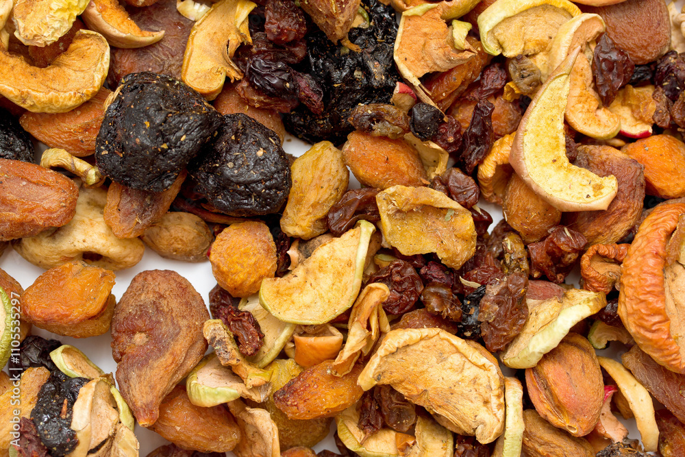 A bowl of mixed nuts and dried fruit A bowl of mixed nuts and dried fruit