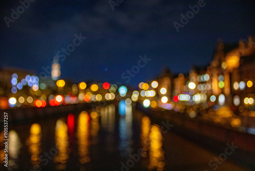 Canvas Print city at night
