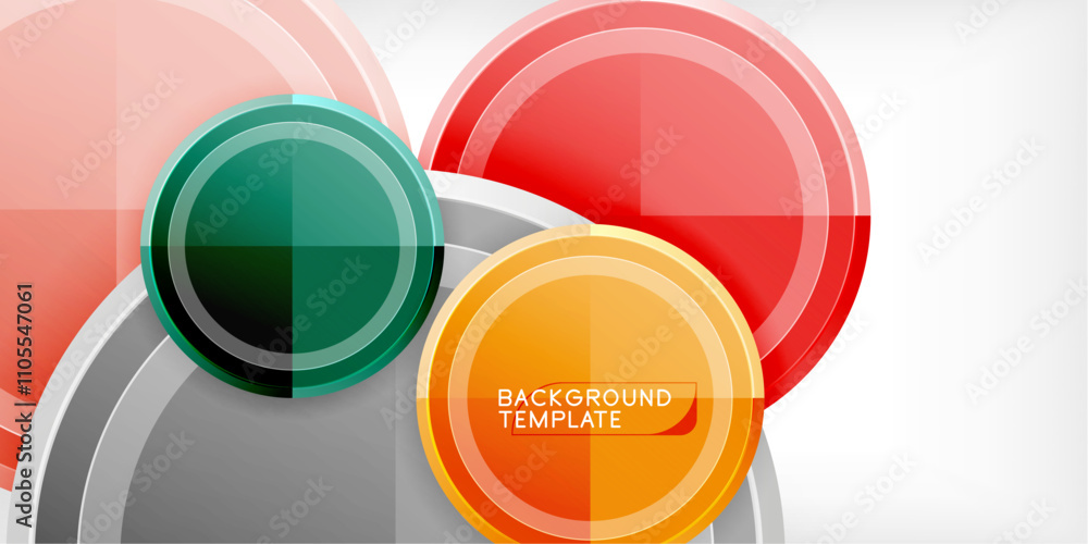 Geometric design abstract background - circles Geometric design abstract background - circles