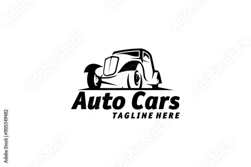 Classic Auto Car Vehicle Logo Design Silhoutte Inspiration
