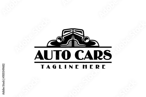 Classic Auto Car Vehicle Logo Design Silhoutte Inspiration