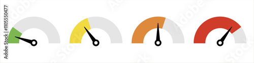 Speedometer, tachometer icon. Speed indicator sign. Internet car speed. Performance concept