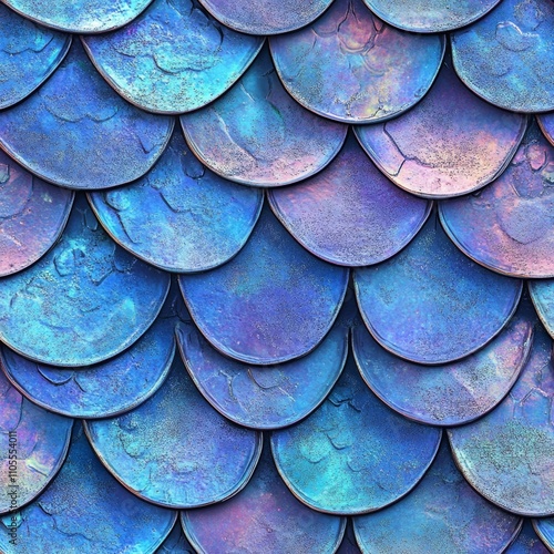 Wallpaper Mural Stunning Iridescent Fish Scales Pattern Torontodigital.ca