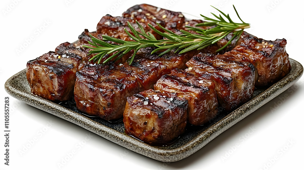 Grilled Beef Cubes: Rosemary & Salt Recipe Grilled Beef Cubes: Rosemary & Salt Recipe