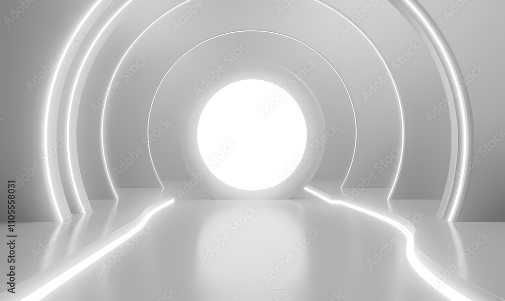 Obraz premium abstract 3d tunnel
