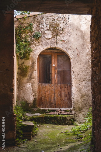 old door in a wall