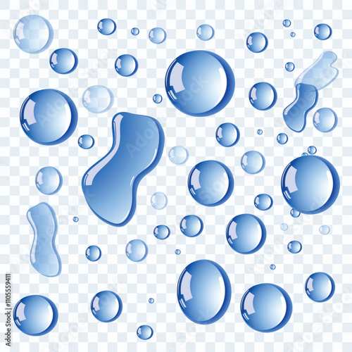 vitamin and minerals vector illustration with water drops