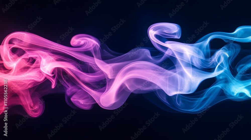 Abstract Swirling Pink Blue Smoke Design Abstract Swirling Pink Blue Smoke Design