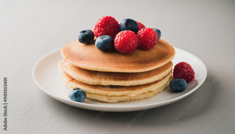 Pancakes with fresh berries Pancakes with fresh berries