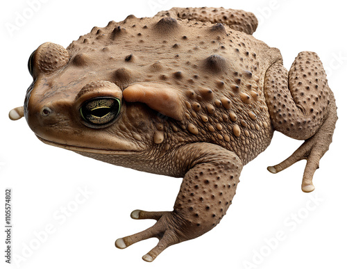 Close-up image of a cane toad with bumpy skin photo