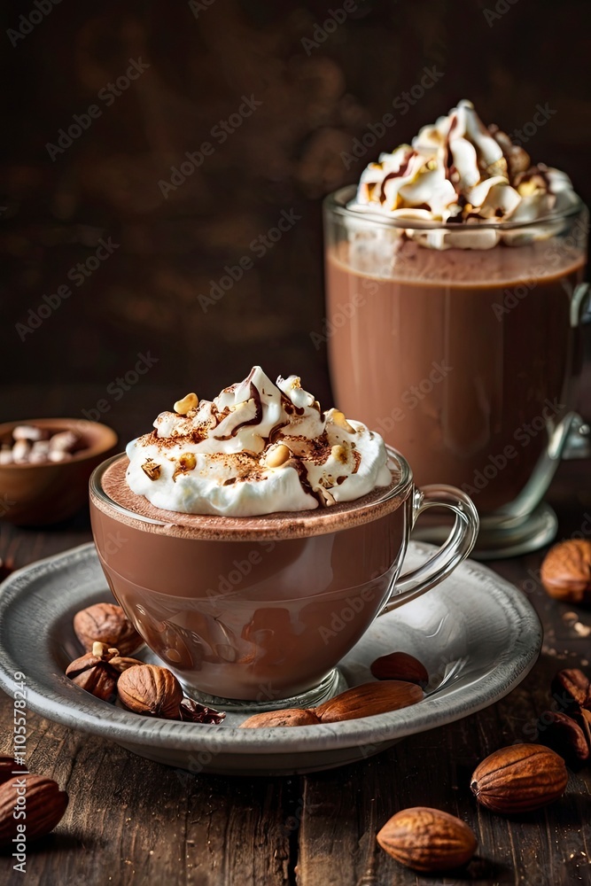 cup of coffee and chocolate cookies cup of coffee and chocolate cookies