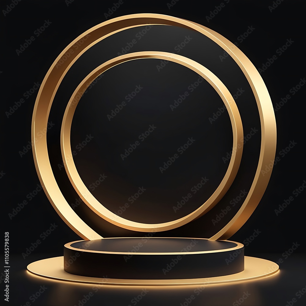 3d podium background neon light design 3d podium background neon light design